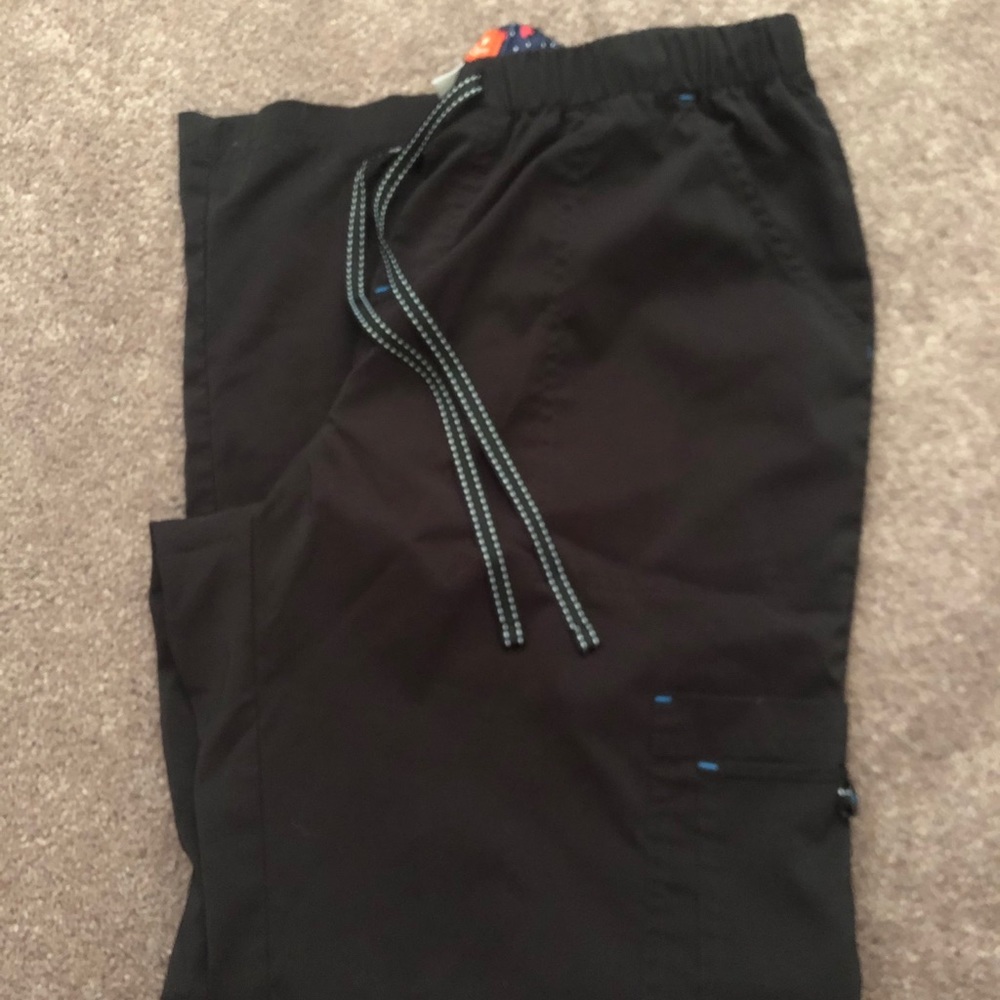 Black koi Scrub pants